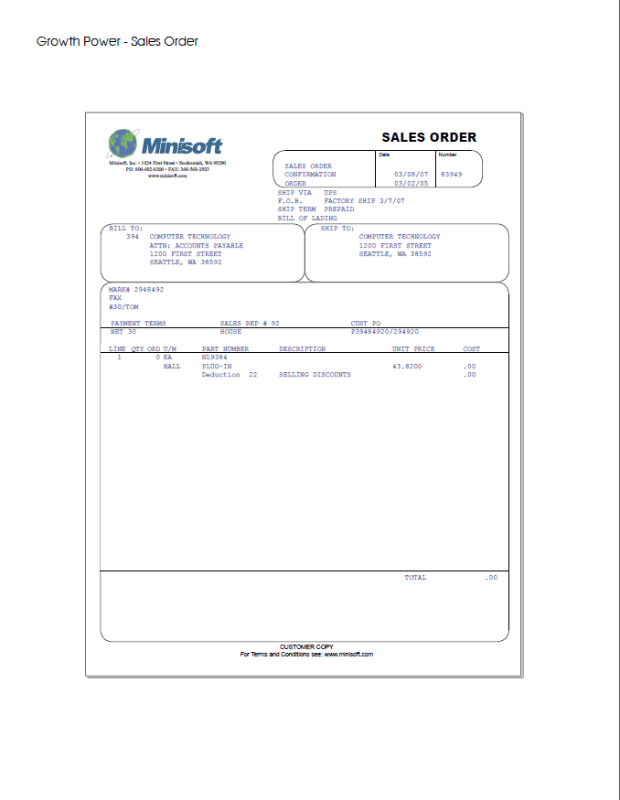 salesorder