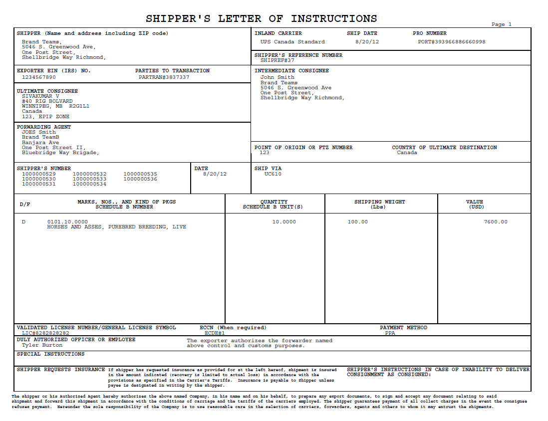 shipping-letter-of-instruction-template